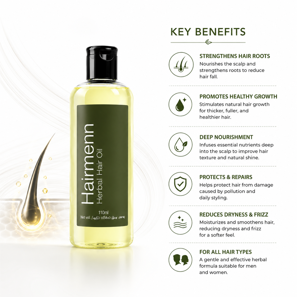 Baraka Hairmenn Herbal Hair Oil