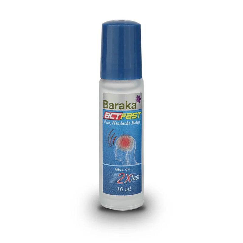 Baraka Actfast - Fast Headache Relief Roll On 10ml - Qnaturals