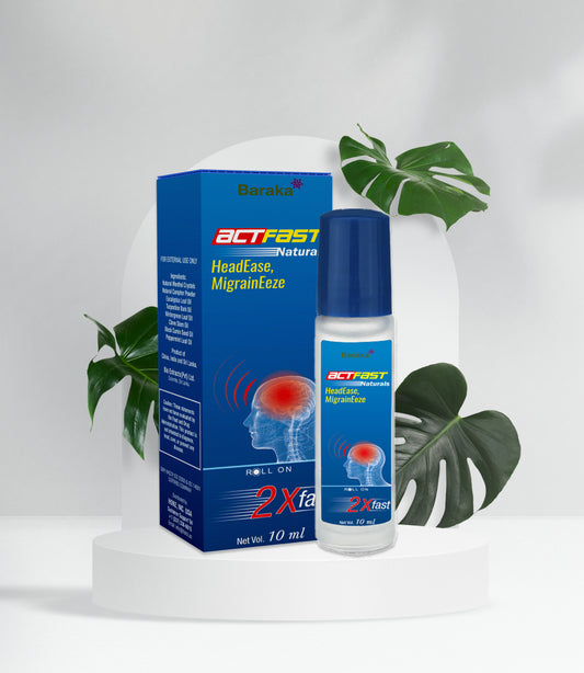 Baraka Actfast - Fast Headache Relief Roll On 10ml