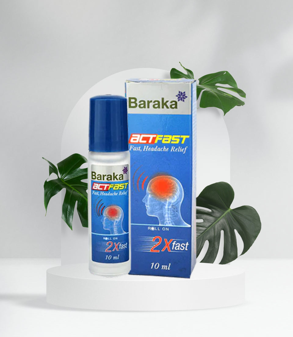 ActFast cooling roll-on for on-the-go headache relief at work or travel