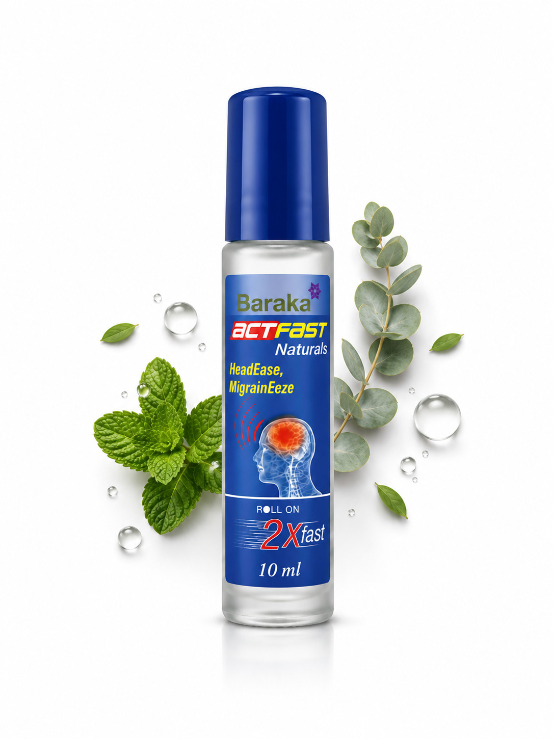Baraka Actfast - Fast Headache Relief Roll On 10ml