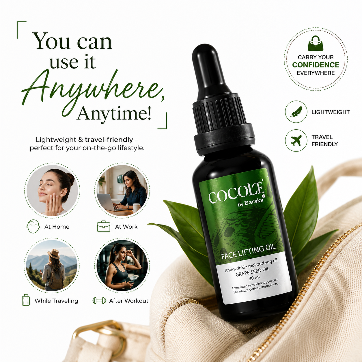 Cocole Face Lifting Oil - Glow Your Face