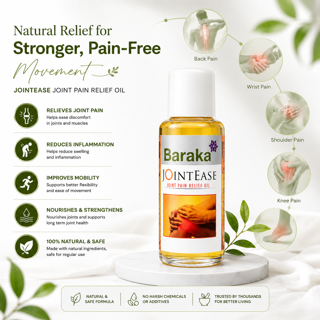 Baraka JointEase Herbal Comfort Oil