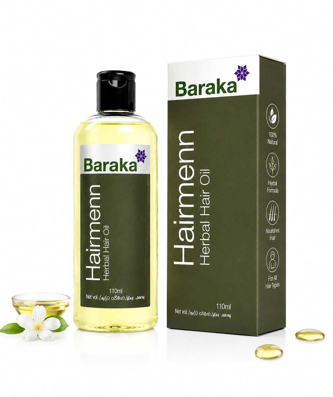 Baraka Hairmenn Herbal Hair Oil