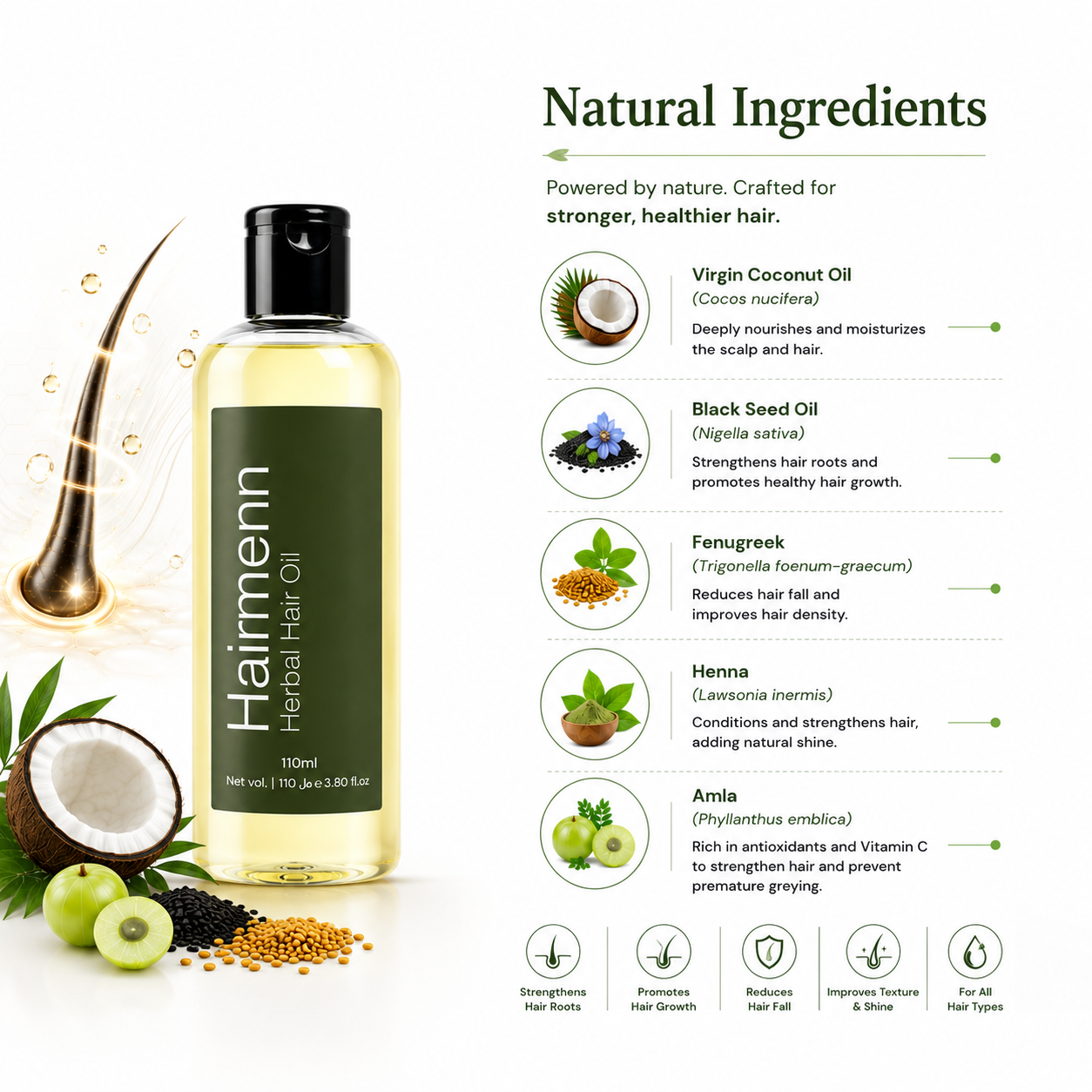 Baraka Hairmenn Herbal Hair Oil
